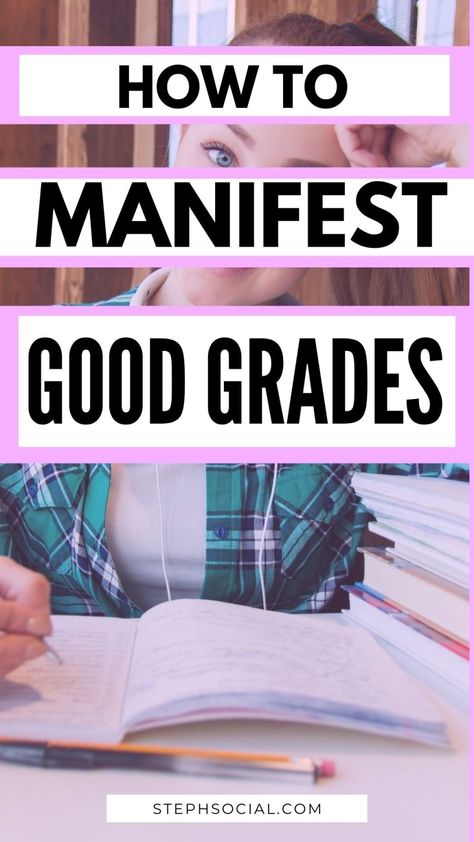 How To Manifest Good Grades - 6 Tips For Academic Success - Steph Social Manifest Good Grades, Wealth Dna Code, Dna Code, Wealth Dna, How To Get Better, Positive People, Wealth Affirmations, Success Affirmations, Manifestation Board