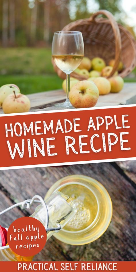 Cook With Wine Recipes, Apple Wine From Apples, Making Liquor At Home, Apple Pie Wine Recipes, Fall Mead Recipe, Diy Wine Recipe Homemade, Crab Apple Wine Recipe, Homemade Apple Wine, How To Make Apple Wine