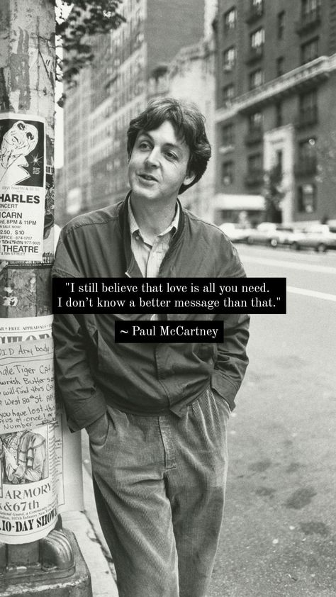 Paul McCarteny Motivational Quotes Paul Mccartney Quotes, Beatles Quotes, With The Beatles, Musician Photography, Celebrity Quotes, Positivity Quotes, Sir Paul, Music Tech, Music Magazine