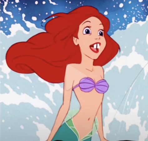 Disney Princess Funny Pfp, Princess Funny Pictures, Memes Disney Icons, Disney Parody, Fat Mermaid, Funny Disney Pictures, Funny Princess, Ugly Photos, Swimming Funny