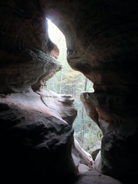 One Bedroom Cabin, Cave Photos, Hocking Hills State Park, Athens Ohio, Hocking Hills, Small Waterfall, House On The Rock, Small Pool, Park Photos