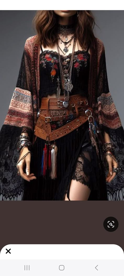 Dark Boho Clothes, Bohemian Outfit Inspiration, Boho Goth Style, Boho Punk Style, Free Spirit Chic Style, Gothic Boho Fashion, Goth Boho Outfits, Dark Hippie Style, Boho Goth Outfits