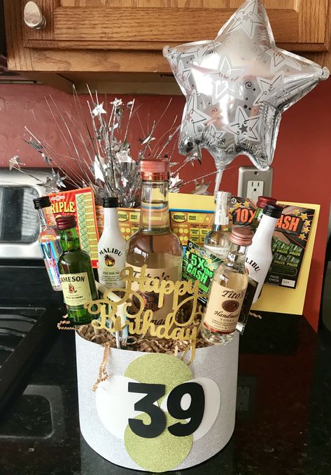 Tito’s Bouquet, Jameson Gift Basket, Tito’s Gift Ideas, 30th Birthday Basket Men, Men’s Birthday Basket, Birthday Basket For Husband, Manly Desserts, 50 Birthday Gift Baskets, Jameson Bottle