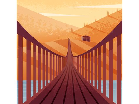 Bridge house cabin bridge nature illustrator illustration vector Bridge Illustration, Bridge House, House Cabin, Sermon Series, Bridge Design, Artistic Images, Illustrator Illustration, Suspension Bridge, Arte Inspo