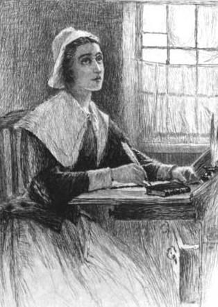 Anne Bradstreet: 1612-1672; Anne Bradstreet was the first poet and first female writer in the British North American colonies to be published. Her first volume of poetry was The Tenth Muse Lately Sprung Up in America, published in 1650. It was met with a positive reception in both the Old World and the New World. Anne Bradstreet, Witch Of Blackbird Pond, American Colonies, Women Writers, Colonial America, Historical People, Writers And Poets, American Literature, The New World