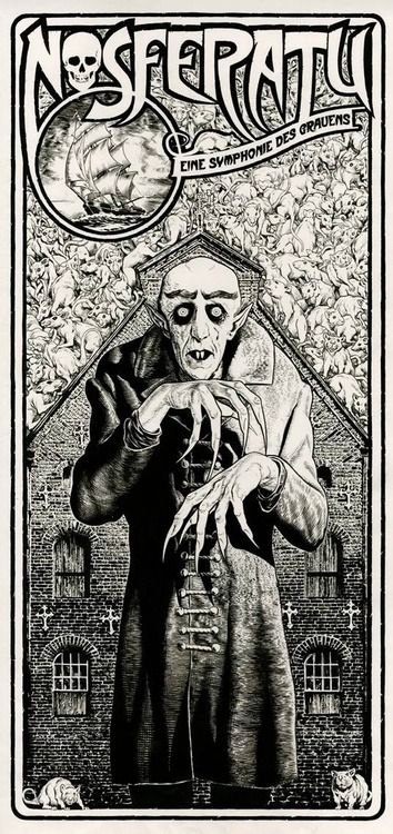 Nosferatu movie poster Poster Grafico, Fest Temaer, Septième Art, Horror Posters, Vampire Academy, Classic Horror Movies, Cinema Posters, Horror Movie Posters, Classic Monsters