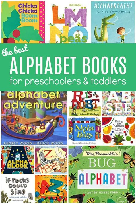 The Best Alphabet Books for Preschoolers - The Educators' Spin On It Alphabet For Toddlers, Books For Toddlers, Alphabet Books, Book Works, Teaching Letters, Abc Book, Alphabet Book, Preschool Books, Interactive Book