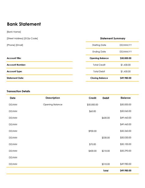 Manage your finances with ease! Download our free Personal Bank Statement Template for Excel to track your money anytime.   Designed by @wordlayouts Financial Budget Planner, Budget Template Free, Passport Pictures, Financial Budget, Free Budget, Statement Template, Financial Strategies, Bank Statement, Budget Template