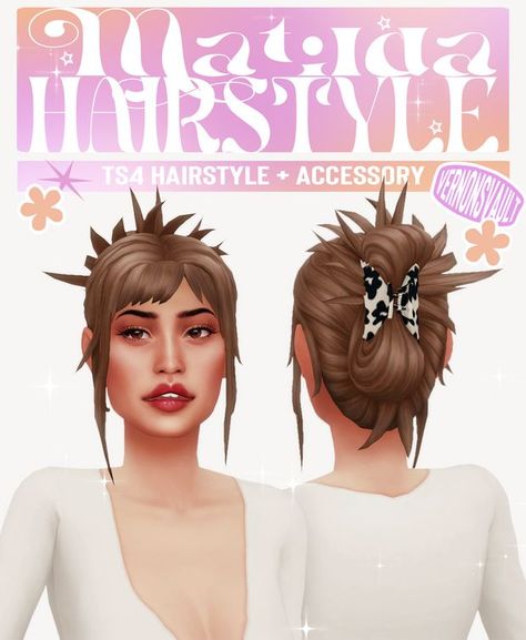 Matilda Hairstyle, Sims 4 Cc Korean Fashion Maxis Match, Sims 4maxis Match Hair, Ts4 Pigtails, Ts4 Custom Content, Guy Cc Sims 4, Sims 4 Pixie Hair Cc, Ts4 Mm Cc, Matilda Hair