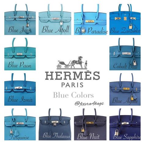 Hermes Birkin Colours, Hermes Colors, Hermes Birkin Blue, Japanese Handbag, Luxury Bags Collection, Paris Blues, Luxury Purses, Hermes Paris, Hermes Handbags