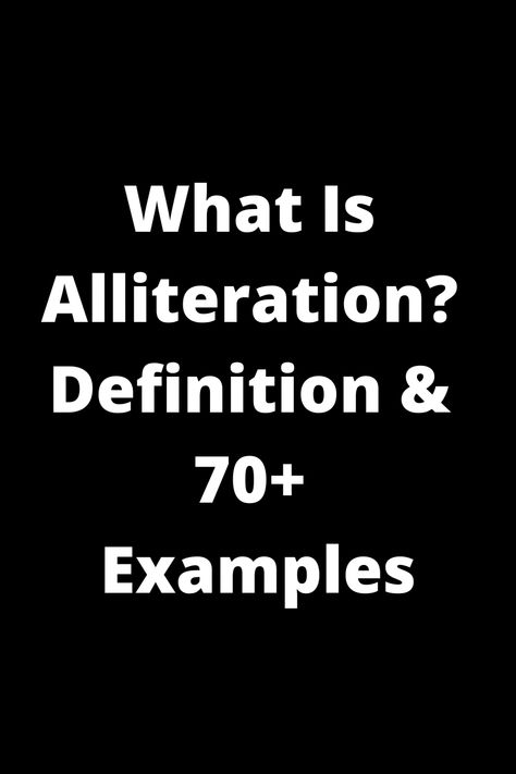 Discover the meaning of alliteration and explore over 70 examples with this informative pin. Enhance your writing skills and learn how to effectively use this literary device in your own work. Perfect for writers, students, and language enthusiasts looking to elevate their understanding of alliteration. Gain valuable insights that will enhance your appreciation for the beauty of language. Click to explore more! Alliteration Examples, Literary Devices, Tongue Twisters, Common Phrases, Proverbs Quotes, Language Development, Writing Skills, The Meaning, Writers