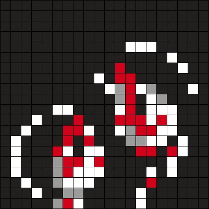 Three Cheers For Sweet Revenge Mcr Perler Bead Pattern | Bead Sprites | Misc Fuse Bead Patterns Mcr Kandi, Three Cheers For Sweet Revenge, Pearl Beads Pattern, Hamma Beads, Easy Pixel Art, Perler Art, Pixel Art Templates, Hama Beads Design, Perler Bead Templates