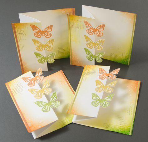 Cards With Butterflies, Jennifer Mcguire Cards, Jennifer Mcguire, Card Making Tutorials, Fancy Fold Cards, Butterfly Cards, Stamping Up Cards, Card Making Techniques, Fun Fold Cards