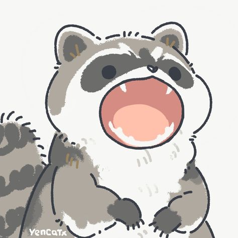 Yen🐱🌒 on Twitter: "… " Cute Raccoon, A Drawing, Twitter