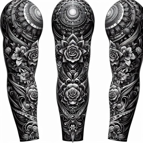 I will make professional custom tattoo design Full Sleeve Geometric Tattoo Men, Mandala Tattoo Sleeve For Men, Geometric Full Sleeve Tattoo, Mens Arm Sleeve Tattoos Ideas Unique, Geometric Mandala Tattoo Design Men, Goth Sleeve Tattoo, Men’s Full Sleeve Tattoo, Best Sleeve Tattoos Men, Rose Half Sleeve