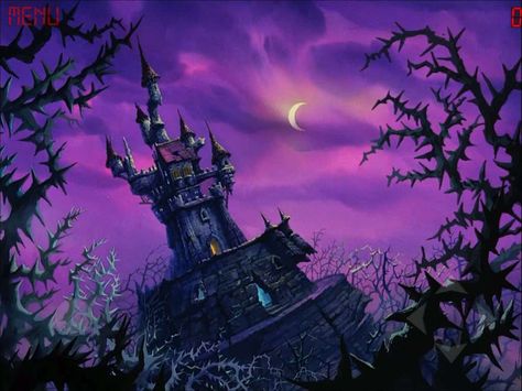 Secret Evil Lair | Through a Rose Coloured Bezel – Dragon’s Lair | NerdGasm Evil Lair, Dragons Lair, Spooky Castle, Spooky Castles, Don Bluth, Castle Illustration, Witch Drawing, Evil Disney, Horror Drawing