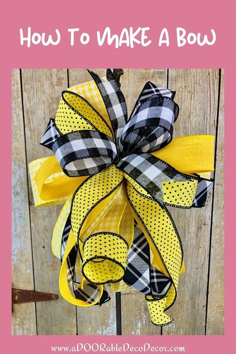 Ribbon Bows For Wreath, Bows For Wreaths Tutorial, Cloth Christmas Trees How To Make, Diy Wreath Bows Tutorial How To Make, 3 Ribbon Bow How To Make, How To Use A Bow Maker, Bows For Wreaths How To Make, How To Make A Wreath Bow Step By Step, Ez Bow Maker Tutorial