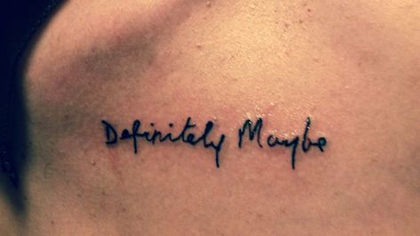 Definitely Maybe Tattoo Oasis, Oasis Tatoos, Oasis Lyrics Tattoo, Oasis Inspired Tattoo, Definitely Maybe Tattoo, Oasis Band Tattoo, Blur Tattoos Band, Oasis Tattoo Ideas, Music Band Tattoo