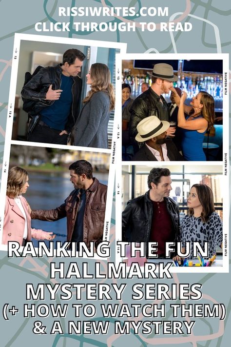 RANKING THE FUN HALLMARK MYSTERY SERIES (+ HOW TO WATCH THEM) & A NEW MYSTERY Mystery Movies On Netflix To Watch, Best Mystery Series, Hallmark Mystery Movies, British Mystery Series Books, Classic Mystery Novels, Romance Movie, Light Movie, Victor Webster, Nathalie Kelley