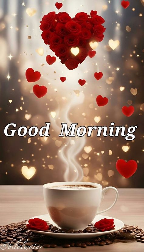 Good Morning My Love Romantic Beautiful, Good Morning Heart Images, Good Morning Sweetie, Good Morning Heart, Simple Good Morning Texts, Simple Good Morning Texts For Him, Simple Good Morning, Good Morning Coffee Cup, Good Morning Texts For Him