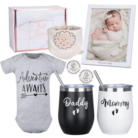 Pregnancy Gift Set New Parents Gifts for Couples,New Mom Gifts for Women,Gender Reveal Gifts Mommy and Daddy Stainless Steel 12oz Tumblers Package,Baby Shower Gifts Couples Gender Reveal, Dad Gifts Basket, Dad Baby Shower Gift, Mom Survival Kit, Homemade Gifts For Mom, Parents Gifts, New Mom Gifts, Gender Reveal Gifts, Diy Baby Shower Gifts