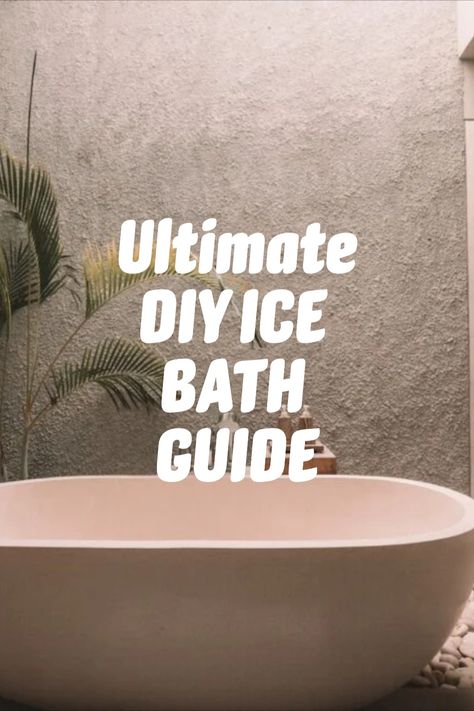 A guide on how to do a DIY Ice Bath with benefits and FAQ's Ice Bath At Home, Diy Ice Bath Ideas, Ice Bath Tub Diy, Diy Ice Bath, At Home Ice Bath, Home Ice Bath, Ice Bath Temperature, Benefits Of An Ice Bath, Ice Bath Benefits