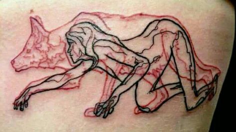 Wolf Tattoos For Women, Animal Tattoos For Women, Henne Tattoo, Master Tattoo, Feminist Tattoo, Tier Tattoo, Model Tattoo, Soul Tattoo, Kunst Tattoos