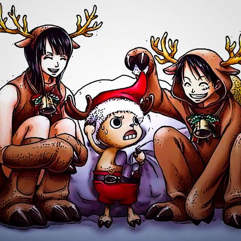 #onepiece ៶\ #icons #all #fanart #christmas ៶\ icon by me Luffy Christmas Icon, Luffy Christmas Pfp, One Piece Christmas Pfp, One Piece Christmas, Christmas One Piece, Brooks One Piece, Tony Chopper, One Peace, Pfp Icons