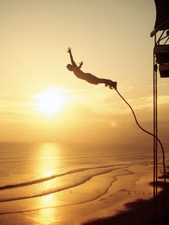 Free fall. Bungee Jump, Kuta Beach, Hang Gliding, Bungee Jumping, Skydiving, Extreme Sports, Rock Climbing, Mountaineering, Sunrise Sunset