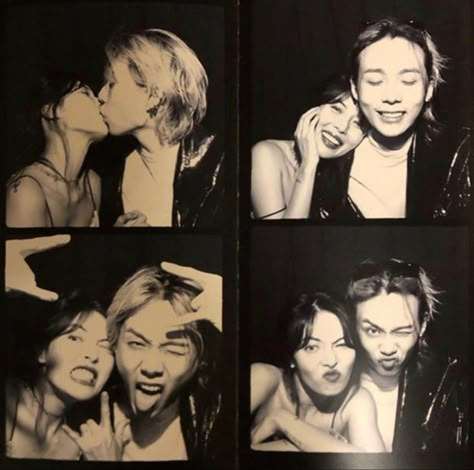 Edawn And Hyuna, Hyuna Dawn, Hyuna And Edawn, Japanese Couple, Hyuna Kim, Photobooth Pictures, Hyun A, 사진 촬영 포즈, E Dawn