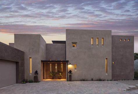 Tea Fire rebuild project, Burnell, Branch & Pester Architecture - Gorgeous house.  reminds me of Santa Fe Concrete Home Design, Cement House, Olive Avenue, Concrete Houses, Concrete Architecture, Adobe House, Concrete Home, Contemporary Exterior, Concrete Building