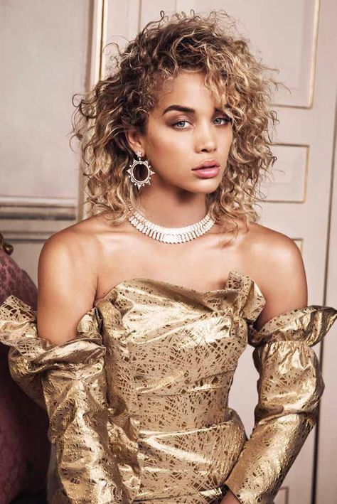 Golden Barbie, Jasmine Sanders, Curly Hair Wig, Candy Girl, Natural Hair Inspiration, Hair Reference, Elegant Wedding Dress, Natural Curls, Sanders