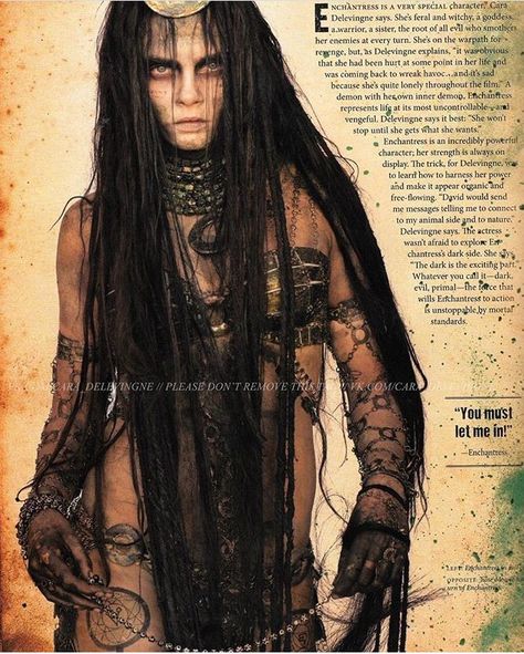 #Enchantress  #Suicidesquad #Caradelevigne Enchantress Costume, Enchantress Dc, Enchantress Cosplay, Female Movie Characters, Near Dark, Villain Costumes, Fantasias Halloween, Detective Comics, Comics Girl