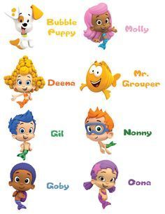 Bubble Guppies Characters, Bubble Guppies Theme, Bubble Guppies Birthday Party, Clipart Birthday, Bubble Guppies Party, Bubble Guppies Birthday, Bubble Party, Baby Twins, Bubble Guppies