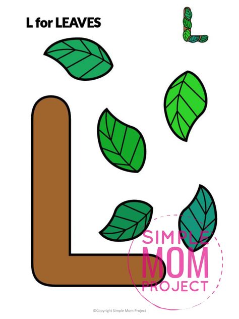 L Is For Leaf Craft, L Is For Leaf, L Craft, Letter L Craft, L Is For, Letter L Activities, Letter L Crafts For Preschoolers, Letter L Words, Letter X Crafts