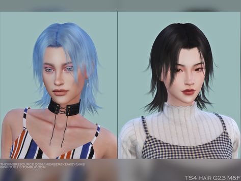 Sims 4 Cc Goth, Die Sims 4, Androgynous Hair, Tomboy Hairstyles, Sims 4 Anime, Pelo Sims, The Sims 4 Packs, Female Hair, Sims4 Clothes