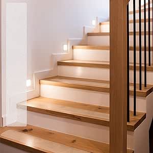 Stairs Organization, Stairs Wall Design, Stairs Decor Ideas, Small Stairs, Stair Lights Indoor, Stairs And Hallway Ideas, Stairs Makeover Ideas, Farmhouse Stairs, Storage Stairs