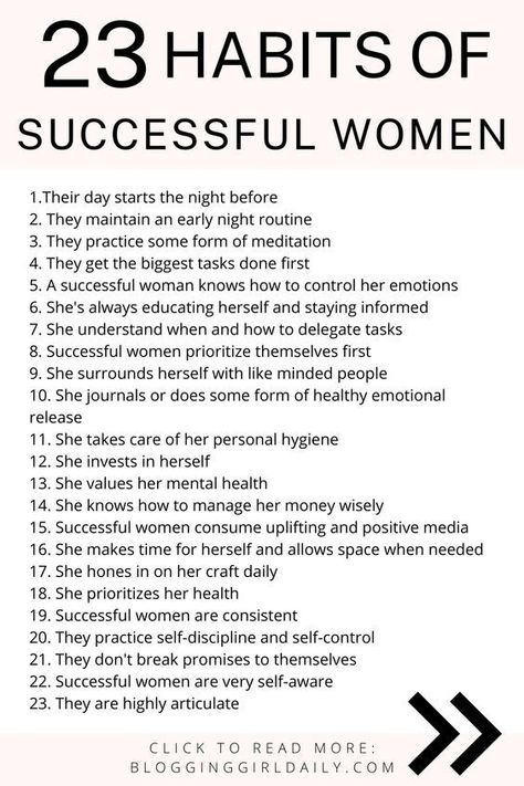 23 Habits of Successful Women | Tips | Money | Financial, Morning Routines | Business #luxury #rich #money #lifestyle #dream Habits Of Successful Women, Tenk Positivt, Money Lifestyle, Women Tips, Money Financial, Self Care Bullet Journal, Morning Routines, Rich Money, Vie Motivation