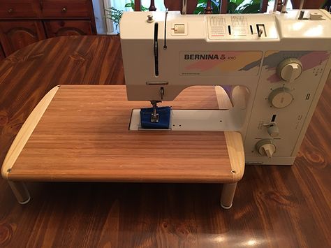 Diy Sewing Extension Table, Sewing Machine Dining Table, Sewing Table Tops, Extension Table For Sewing Machine, Diy Sewing Station, Diy Sewing Machine Extension Table, Diy Sewing Table How To Make, Sewing Table Ideas, Sewing Table Diy