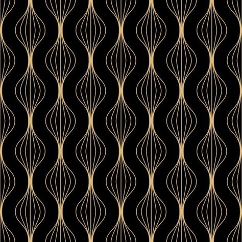 Premium Pattern Design, Art Deco Prints Pattern, Art Deco Ornament, Art Deco Pattern Design, Line Pattern Design, Charleston Art, Art Deco Lines, Art Deco Fabric, Scandinavian Wallpaper