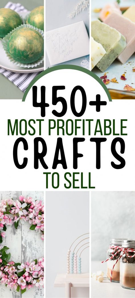 Wondering what are the most profitable crafts to sell this year? Look no further than this epic list of crafts to make and sell from home! Easy Diy Sellable Crafts, Homemade Items To Sell Ideas, Vendor Ideas Products, Most Popular Crafts To Sell 2024, Cheap Things To Make And Sell, Craft Fair Ideas To Sell 2024, Crafts That Sell 2024, Craft Show Crafts, Crafts To Make And Sell 2024