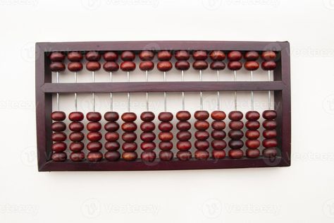 Wooden Chinese Abacus - Suanpan classic ancient calculator front view isolated on white background Chinese Abacus, Front View, Calculator, Free Stock Photos, White Background, Royalty Free Stock Photos, Quick Saves, White