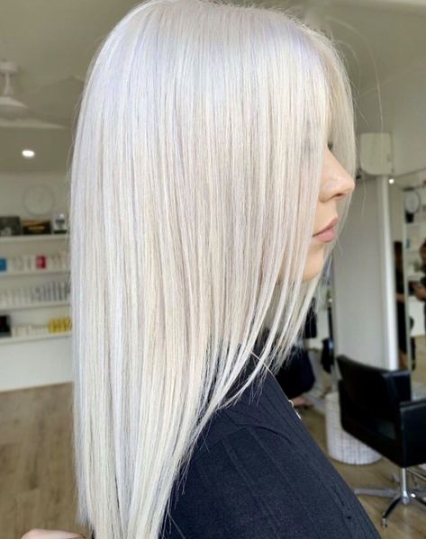 White Hair Dark Eyebrows, Nordic White Hair, Platinum Ice Blonde Hair, Ice Blonde Hair Color, Ice White Hair, Silver Platinum Hair, Ice Blonde Hair, Modern Shades, Blonde Hair Colors