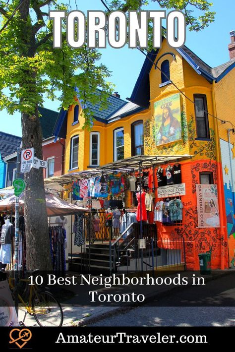 10 Best Neighborhoods in Toronto #toronto #travel #vacation #trip #holiday #neighborhoods #places Canada Dream, Toronto Trip, Things To Do In Toronto, Toronto Neighbourhoods, Instagram Places, Toronto Island, Canada Photography, Toronto Travel, Canada Photos