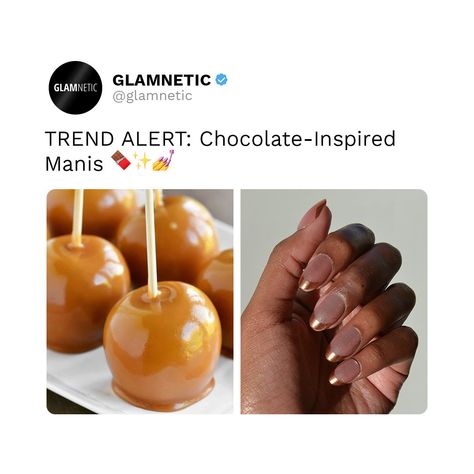 happy national chocolate day 🍫✨ save $$$ on your favorite brown nails, lashes & liners using the code COCOA 🤎⁠ ⁠ @leannekduong wearing Gold Truffle⁠ @browngirlhands wearing Caramel Apple⁠ @leannekduong wearing Maple Glaze⁠ @pop_polished wearing Los Angeles National Chocolate Day, Chocolate Day, Maple Glaze, Caramel Apple, Brown Nails, Caramel Apples, Truffles, Cocoa, Caramel