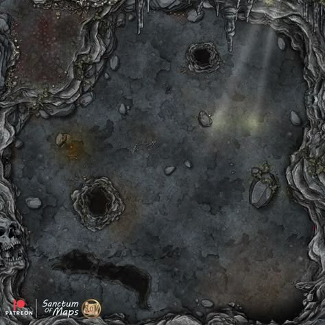 Water Campaign, Cartographers Guild, Underground Dungeon, Vfx Tutorial, Cave Entrance, Dark Cave, Dark Castle, Battle Map, Dark Sun