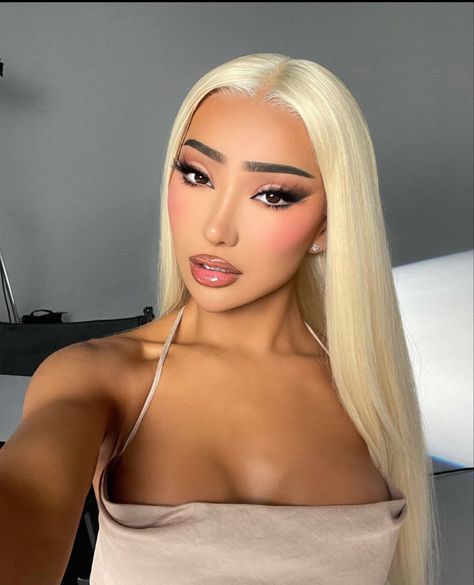 Nikita Dragun, Straight Lace Front Wigs, Lace Closure Wig, Real Human Hair, Straight Wig, Silky Hair, Blonde Color, Hd Lace, Shakira