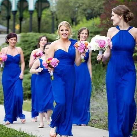 Cobalt Blue Bridesmaids Dresses Cobalt Bridesmaid Dresses, Braids Maid Dresses, Cobalt Blue Weddings, Cobalt Wedding, Amsale Bridesmaid, Navy Blue Bridesmaids, Navy Bridesmaids, Navy Bridesmaid Dresses, Black Bridal