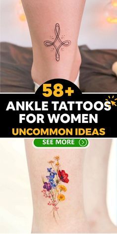 Bird Ankle Tattoo, Simple Ankle Tattoos, Small Mountain Tattoo, Trending Tattoo, Small Bird Tattoo, Ankle Tattoos For Women, Red Spider Lily, Ankle Tattoos, Anklet Tattoos