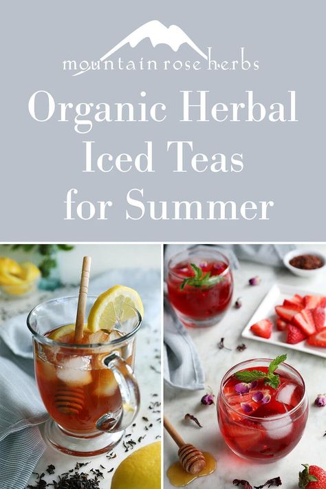 Iced Herbal Tea, Summer Iced Tea, Tea Blends Recipes, Herbal Tea Garden, Best Teas, Matcha Latte Recipe, Detox Tea Recipe, Making Iced Tea, Best Herbal Tea